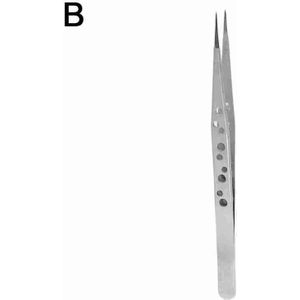 Wimpers Pincet Staal Superhard Pincet Hoge Precisie Anti-Statische Pincet Voor Wimper Extensions Q2H4