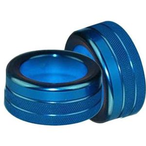2 Stuks Auto Volume Knop Ringen Aluminium Decoratieve Protector Ring Auto Decor Accessoires Auto-interieur Decoratie A30