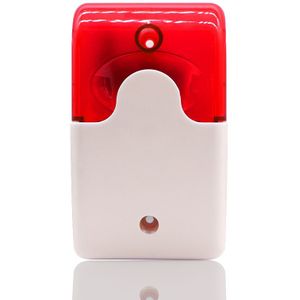 Led Mini Strobe Alarm Indicator Licht Alarm Licht Knipperlicht Bedrade Rood Blauw Dc 12V 24V