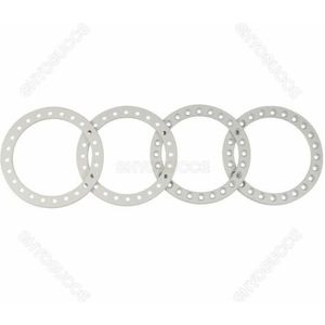 4 Stuks Metal 1.9 Inch Velgen Beadlock Ring Buitenste Ring Voor 1/10 Rc Crawler Axiale SCX10 90046 Traxxas TRX4