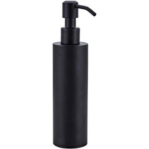 200ml Wandmontage Douche Fles Pomp Rvs Shampoo Dispenser Zwart