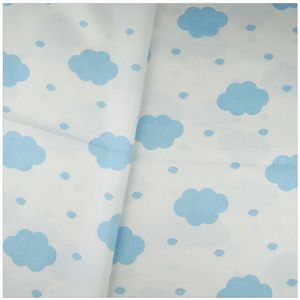 Katoen Baby Beddengoed Decoratie Blauw Wolken Diy Stoffen Tissue Thuis Textiel Pop Patchwork Quilten Naaien Doek Ambachten