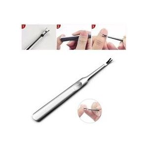 Cuticula Trimmer Rvs, Dode Huid Vork Trimmer Cutitle Vrouwen Manicure Nail Tool
