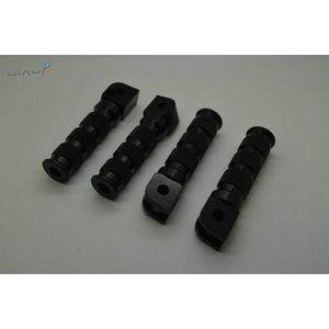 CNC Passenger Rear Front Footpegs Voetsteunen Voetsteunen Racing Voor Suzuki TL1000R TL1000S 1997-2003 GSF600S Bandit 1996-2006 Zwart