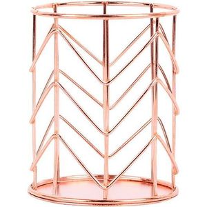 Make Storage Box 2 Kleuren Cilindrische Case Opslag Lipstick Brush Pen Houder Organizer Smeedijzeren Pen Houder Storage Tool