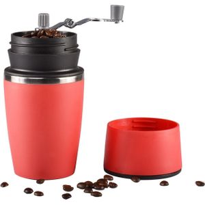 Rode Handleiding Koffiezetapparaat Koffieboon Grinder Portable Espressomachine Koffie Drukken Fles Pot Koffie Tool Voor Outdoor Reizen