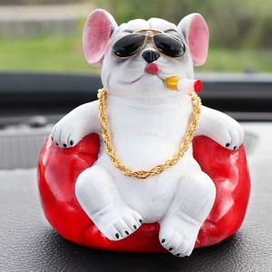 Auto Bulldog Ornamenten Dominant Sofa Hond Console Dashboard Dier Ornament Auto-interieur Levert Accessoires Auto Decoratie