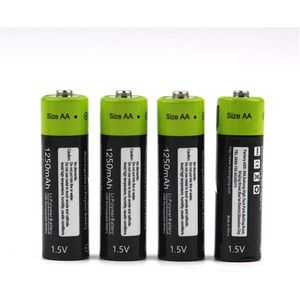Hoogwaardige Usb Oplaadbare Lithium Polymeer Batterij Bateria Aa 1.5V 1250Mah ZNT5 Universele Batteies Opgeladen Door Micro Usb kabel