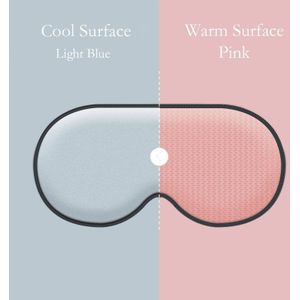 Dubbelzijdig Slaapmasker Slaap Oogmasker Cool Warm Oppervlak Verstelbare Zacht Slaapmasker Licht Schaduw Ogen Cover
