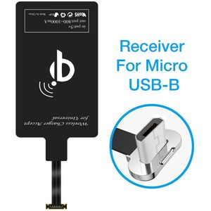 Universele Qi Draadloos Opladen Ontvanger Voor Iphone 7 6S Plus 5S Micro Usb Type C Draadloze Fast Charger voor Huawei Xiaomi Redmi