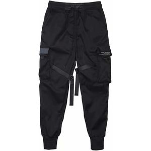 Mannen Cargo Broek Linten Harem Joggers Harajuku Sweatpant Hip Hop Broek XIN