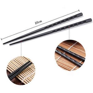 1 Paar Japanse Stijl Eetstokjes Sushi Voedsel Sticks Chop Sticks Antislip Herbruikbare Chinese Eetstokjes Leuk Cadeau Keuken Gadgets