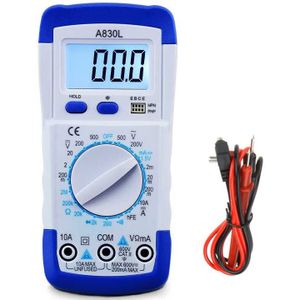A830L Lcd Digitale Multimeter Ac Dc Spanning Diode Freguency Multitester Huidige Tester Lichtgevende Display Met Zoemer Functie