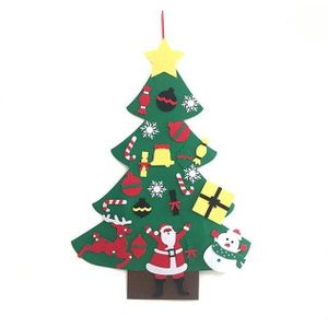 Diy Kerstboom Niet-geweven Stof Zelf-Steken Sneeuwpop Duurzaam Exquisite Vilt Muur Mount Party Kind