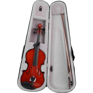 4/4 Hoogwaardige Full Size Massief Hout Natuurlijke Akoestische Viool Fiddle Met Case Boog Rosin Professionele Muziekinstrument