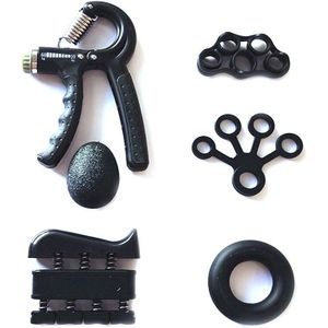 -6PCS Verstelbare Hand Grip Grip Bal Vinger Brancard Siliconen Grip Fitness Apparatuur Set