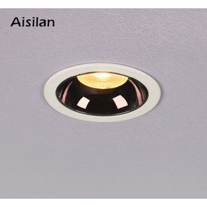 Aisilan Zwart LED Downlight achtergrond Spot Licht Anti-glare Aluminium Plafond Lamp CREE Chip CRI 93