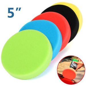 5 Stks/set Platte Glas/Auto Polijsten Foam Buffing Spons Polijstmachine Wiel Buffing Pad Set Tool Kit Set 5 inch/12.5 Cm Universele