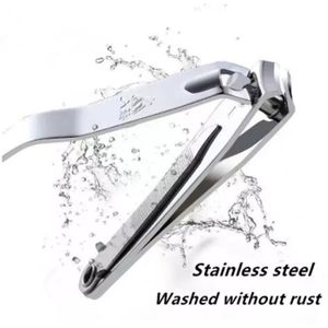 Rvs Nail Clipper Cutter Professionele Manicure Trimmer Teen Nagelknipper Met Clip Catcher