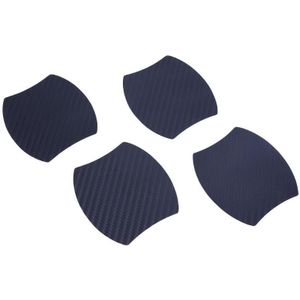 Auto Deurklink Krasbestendig Koolstofvezel Auto Decor Stickers Zwart Auto Styling Beschermende Decoratie 4 Stuks