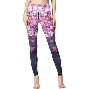 Vrouwen Yoga Broek Ladies'printed Hoge Taille Heup Stretch Onderbroek Running Fitness Yoga Broek Legging Mallas Deporte Mujer #40