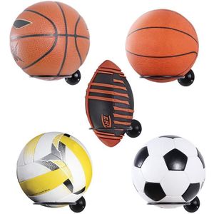 2 STUKS Muur Gemonteerde Bal Houders Display Rekken voor Basketbal Voetbal Volleybal Oefening Bal Zwart Thuis Organisator Rack