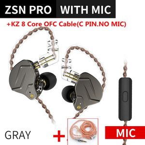 Kz Zsn Pro 1DD 1BA Hybride Technologie In Ear Oortelefoon Hifi Metal Bass Oordopjes Sport Noise Cancelling Headset Zsx ZS10 pro Edx Zst