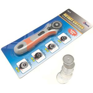 28/45mm Soft Grip Rotary Cutter 5 St 28/45mm Blades, Circular Cut Blade voor Patchwork Lederen Vinyl Papier Craft AA7766