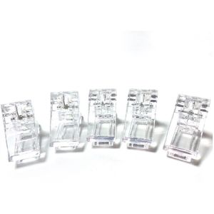5Pcs Clear Acryl Nail Clips Quick Building Poly Uv Gel Assistent Tool Poly Nail Gel Nail Forms Gelnagels Accessoires