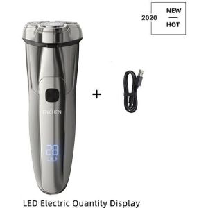 Enchen Blackstone 3D Elektrische Scheerapparaat Mannen Razor IPX7 Waterdichte Type-C Oplaadbare Scheerapparaat Led Display Draagbare Scheren Machine