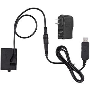 ACK-E10 5V Usb Dummy Batterij Dc Coupler (Vervanging Voor LP-E10) met Power Adapter Voor Canon Eos Rebel (Us Plug)