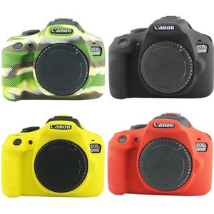 Rubber Silicon Beschermhoes Body Cover Zachte Camera Tas Voor Canon 1300D Rebel T6 Kus X80 1500D 2000D Rebel T7 kus X90 Cover