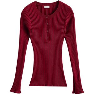 O-hals Knoppen Borstvoeding Moederschap Trui Herfst Winter Verpleging Tops Voor Zwangere Vrouwen Casual Zwangerschap Trui