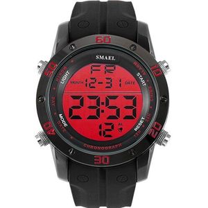 Horloges Mannen Oranje Casual Digitale Horloges Sport Led Klok Mannelijke Automatische Datum Horloge 1145 Heren Horloge Waterdicht