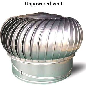 100-Type Unpowered Kap Dak Ventilator Verdikte Rvs Uitlaat Cap Fabriek Building Rookkanaal Regendicht Uitlaat Vent