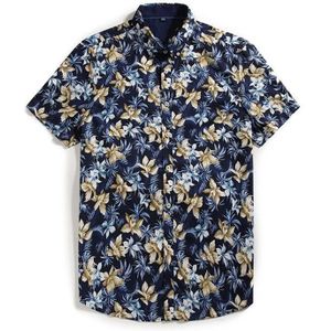 Big Size 8XL 6XL 4XL Mannen Shirt Zomer Stijl Bloemenprint Beach Hawaiian Shirt Mannen Casual Korte Mouwen Hawaii Overhemd chemise Homme