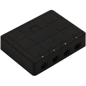 4 Poorten USB2.0 Home Office Kvm Box Monitor Hub Sharing Switch Accessoire Draagbare Plug En Play Voor Pc Printer Adapter selector