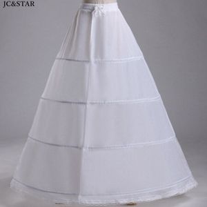 4 Hoepel Rok Wit Een Line Bridal Wedding Accessoires Petitcoat Voorraad Petticoat Onderrok Cancan Para Vestido Goedkope