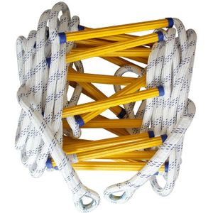 AiQima Ontsnappingsladder, Touwladder Brandladders, Brandwerende Ontsnappingsladder Reddingsladder, Touwladder Multifunctionele Ladder Noodladder/a/10M(32.8Ft