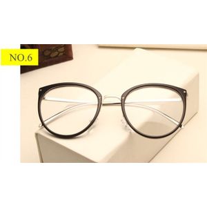 Mode Optische Transparante Bril Vrouwen Bijziendheid Brillen Frames Metalen Brillen Clear Lenzen Vrouwen Bril