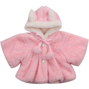 Baby Peuter Meisje Warme Fleece Winter 3D Oor Jas Snowsuits Leuke Mooie Jas Mantel Kleding