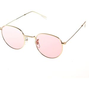 Cat Eye Vintage Rose Goud Spiegel Zonnebril Voor Vrouwen Metalen Reflecterende Platte Lens Zonnebril