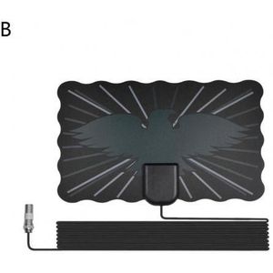 Tv Antenne Zwart Digitale Antenne 4K Setup Duurzaam 2000 Miles Universele Indoor Tv Antenne