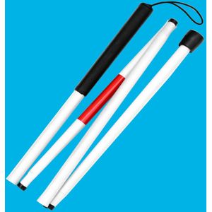 Reizen Trekking Aluminium 4 Sectie Wandelstok Opvouwbare Inklapbare Cane