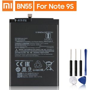 Originele Vervangende Batterij Voor Xiaomi Redmi Note 9S Note9S BN55 Echt Telefoon Batterij 5020Mah