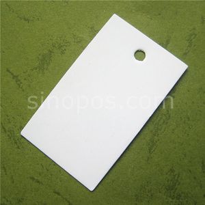 3x5 cm Wit Papier Ticket Blank Unstrung, verpakking Label kleding apparel tags, hangtag ivoor karton prijskaartje vierkante