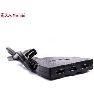 1 stks Hdmi hub 3 Poorten 1080 P 3D HDMI Switcher Schakelaar Splitter Hub met Kabel voor PC TV HDTV DVD PS3 Xbox 360 doos