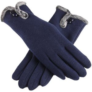 Vrouwelijke Herfst Winter Niet-ge Ïnverteerde Fluwelen Kasjmier Volledige Vinger Warm Lace Handschoenen Vrouwen Katoen Touch Screen Handschoenen