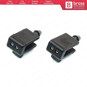 Bross Auto-onderdelen BSP530 2 Stuks Voorruit Water Sproeierkop Spray Jets 8200082347 Voor Renault Megane Scenic MK2