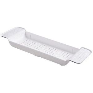 Uitschuifbare Badkamer Plank Bad Lade Douche Caddy Bamboe Bad Rack Handdoek Wijn Boek Houder Opslag Organisatie Accessoires